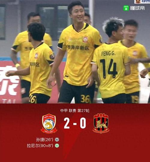 中甲第27轮 青岛西海岸vs苏州东吴,青岛西海岸迎战苏州东吴，激战一触即发！